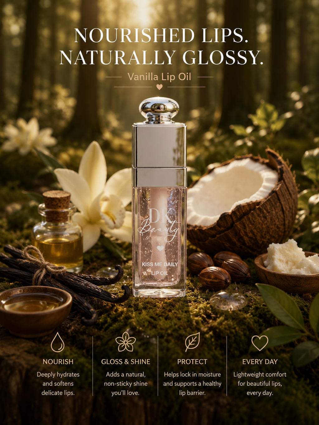Kiss Me Daily – Vanilla Lip Oil